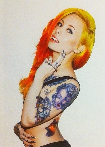 You gotta love Megan Massacre both as a artist and a model&hellip;..stunning!