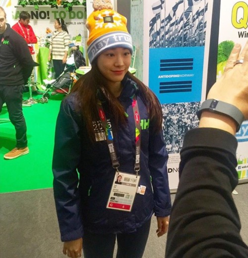 Ambassaor Yuna Kim at Youth Olympics Lilliehammer 2016