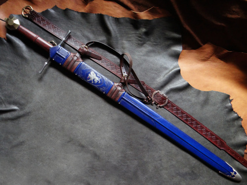 A recently completed scabbard commission for the Albion Count.