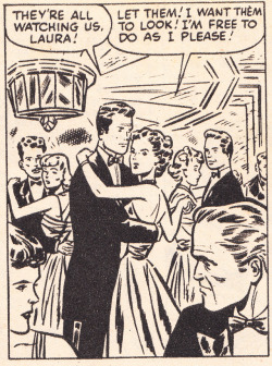 anaraquellee-kong:  comicslams: First Romance No. 17, 1950s now THIS is something I can relate to on many levels!  Yes, Indeed!