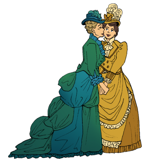 teacupchimera: nymaulth: Completed set of historical lesbian couples! I’m so proud of these ba