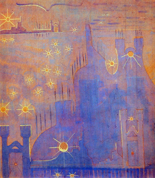 squirmsofchrome:Mikalojus Konstantinas Ciurlionis Sonata of the sun. Allegro 1907