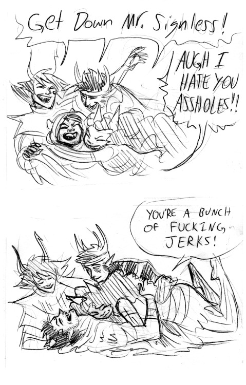 (ooc) I&rsquo;ll be back to 100% soon guys, meanwhile wise enjoy this sketchy little comic i mad