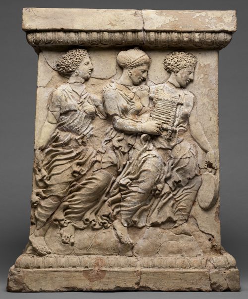 Pair of altars depicting the death of Adonis. Possibly from Taras (Tarentum), Apulia, South Italy. G