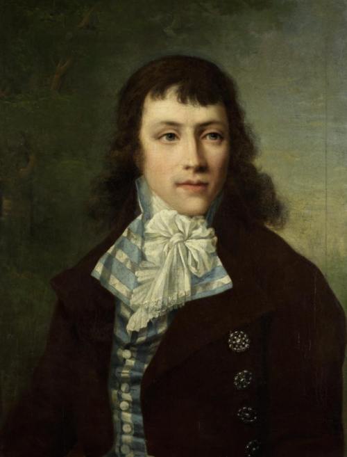 Portrait of a youth in a striped waistcoat (unknown French master, 1790s)The Pushkin State Museum of