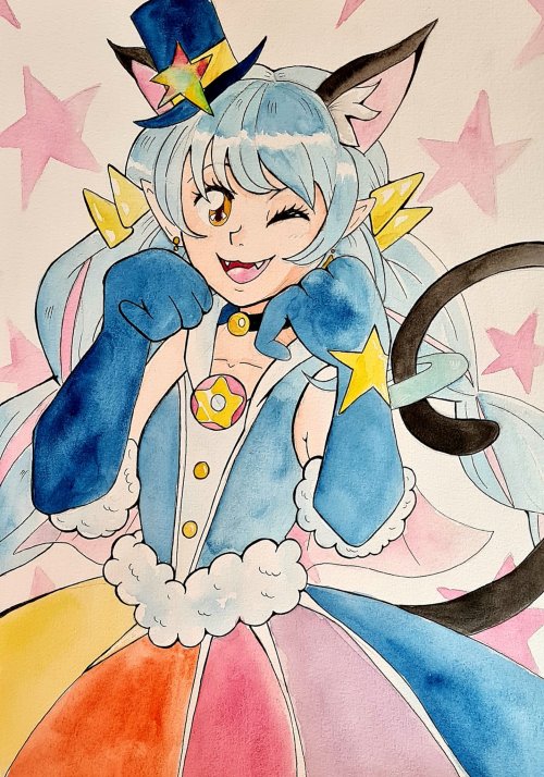 My collection of precure portraits grows.⭐Star Twinkle Precure is one of my favorite seasons now and