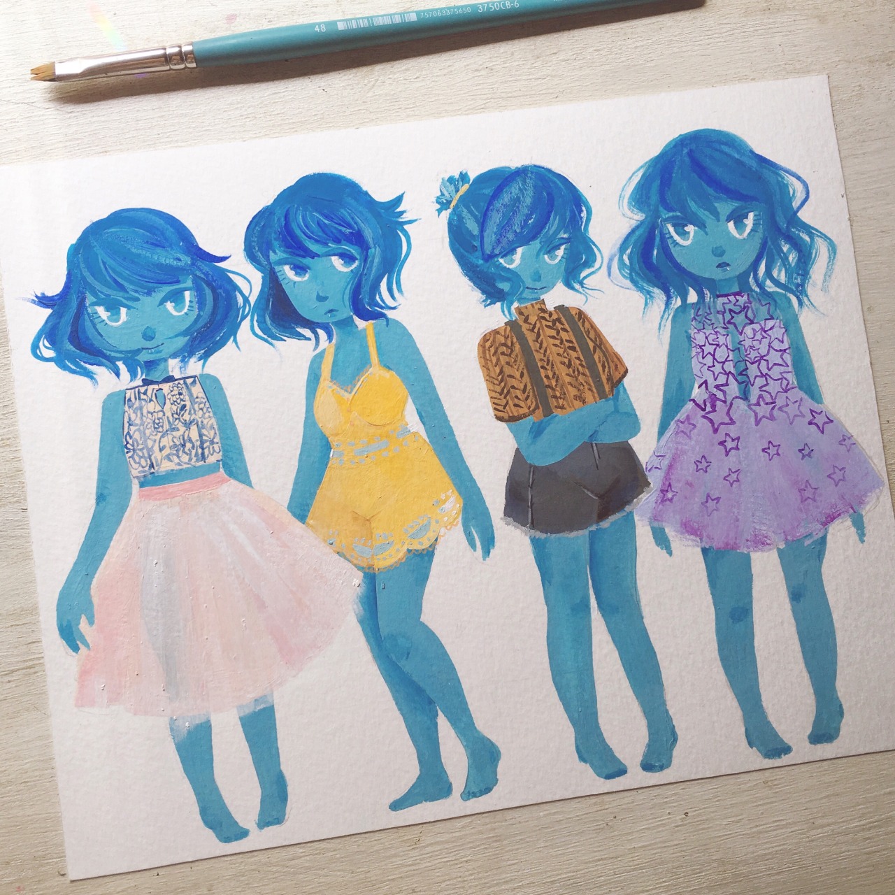 pinwheelbunny:  Lapis doodles.