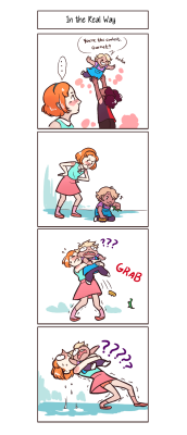 fairymascot:  jealousy ft. baby gemsmore of this au! tumblr really sent those straight to hell with the resizing so here’s the fullsize: 1 2 3  gem girls are so cute X3