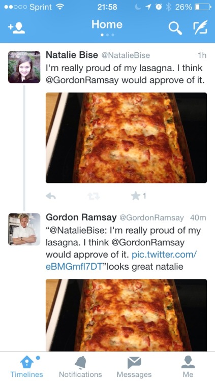 upsidedowntowerofpimps:I HAVE HONORED THE FAMILY. MY LASAGNA HAS HONORED THE FAMILY. I AM SO HAPPY R