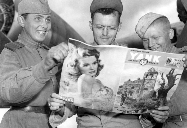 retrogasm:  ABC…Y is for Yank Magazine… the soldiers friend. 