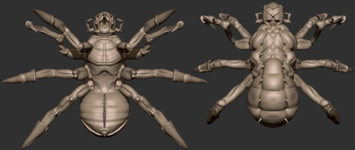 Sculpt of a spider monster for a secret project I’m working on.