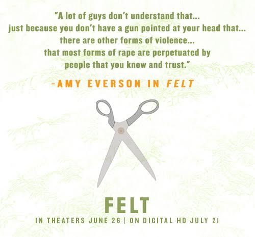 This quote is from the new feminist film FELT . For more check out the official trailer and website&