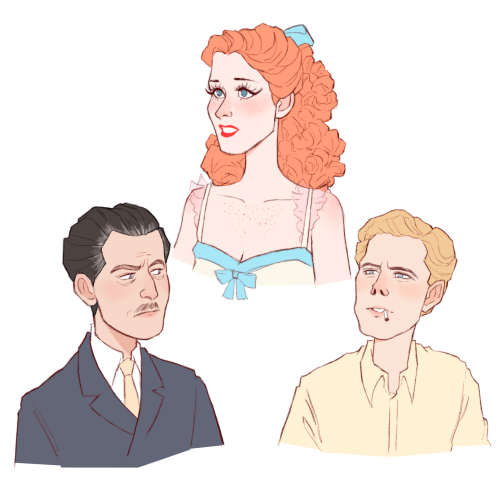 elizabeshi:Tried drawing Vicky, Julian, and Lermontov from The Red Shoes (1948), dir. Michael Powell