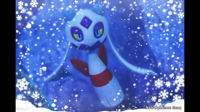 #froslass #new pokemon snap  #shiver snowfields (night) #floating by