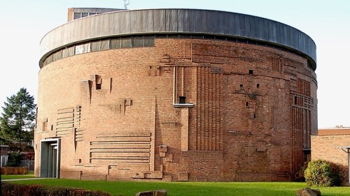 germanpostwarmodern: Church St Franziskus (1958-60) in Cologne, Germany, by Hans Schilling