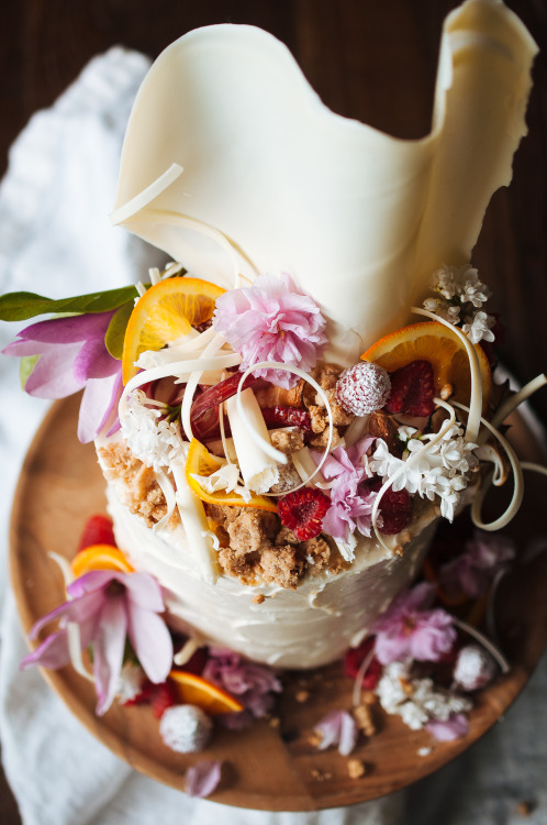 Rhubarb and Orange Cake