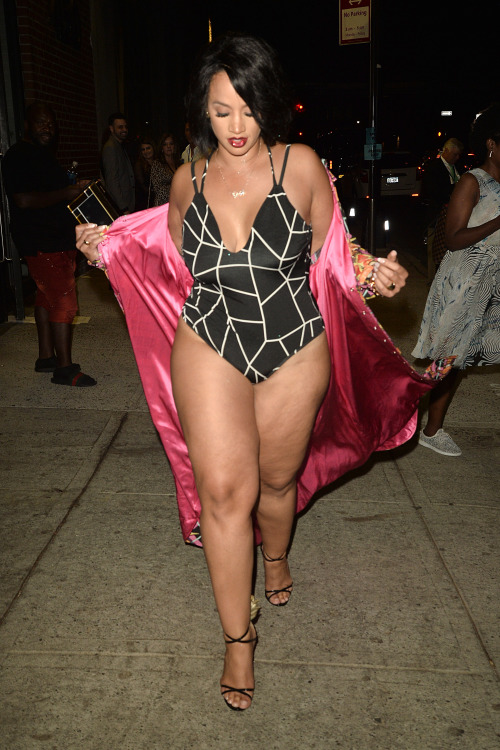 celebritiesofcolor:  Dascha Polanco on her way to The Blonds Show in NYC