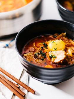 do-not-touch-my-food:  Braised Pork Belly and Kimchi Stew