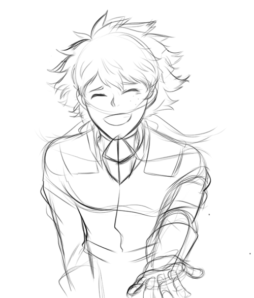 Rough sketch I made late last night of my baby boy. Drawing Deku is a therapeutic experience, and I 