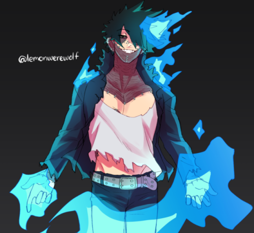Closeup of my piece for the Dabi Mega Collab!