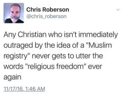 liberalsarecool:  We have the person who has the second most votes attempting to rewrite America.  Why is this protecting actual religious freedom partisan? Why is taking away rights of Americans OK with conservatives?