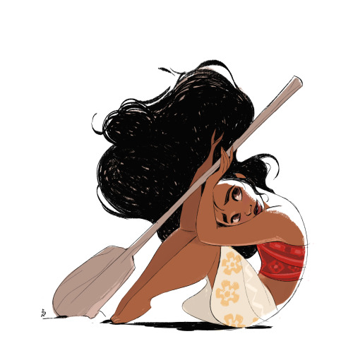 mayonose:I saw the Moana teasers from D23 and had to do a little fanart. She’s such a cutie! 