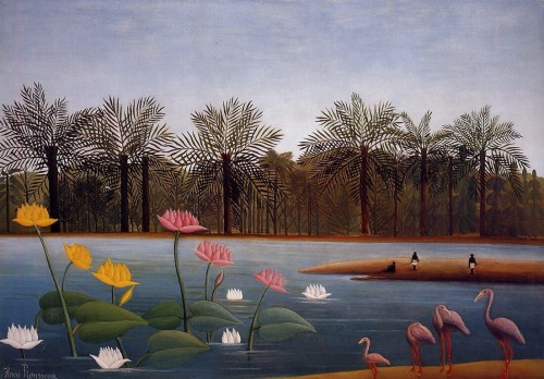 art-centric: The Flamingoes Henri Rousseau, 1907