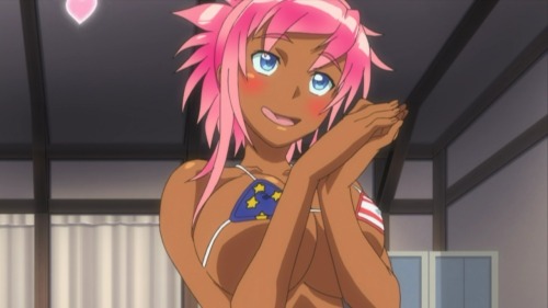 valwinz:  Dark skin , Murrica bikini, Big boobs, and Pink hairright in the fucking fetish 