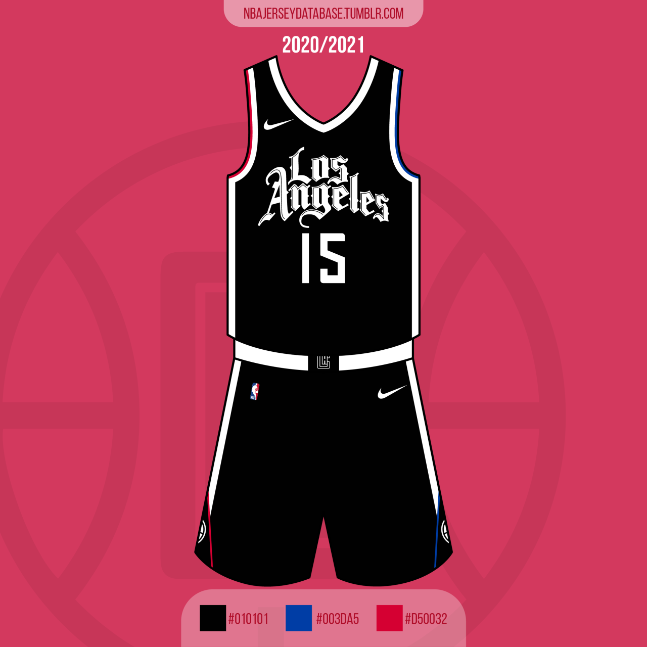 NBA Jersey Database, Los Angeles Clippers City Jersey 2020-2021