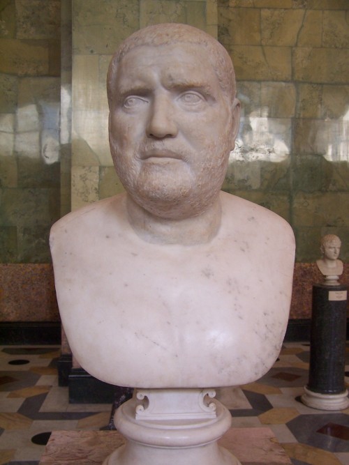 kaiserohnepurpur:Portrait of the Roman Emperor Balbinus, Marble, 2nd quarter of 3rd century.Hermitag