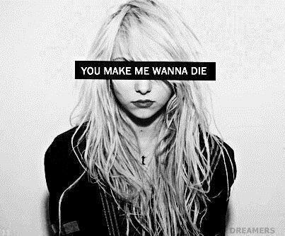 lipstickandnerdglasses:  You Make Me Wanna Die op @weheartit.com - http://whrt.it/XfHOzx
