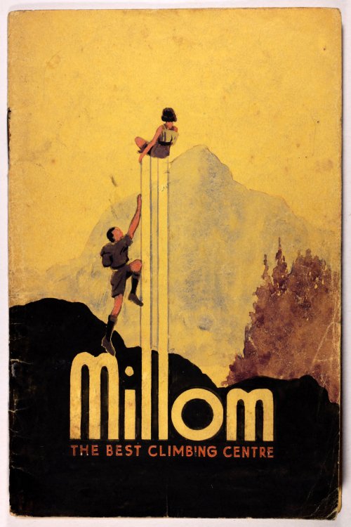 Millom The Best Climbing Centre - original mock up art work for a book that was never printed - c 19