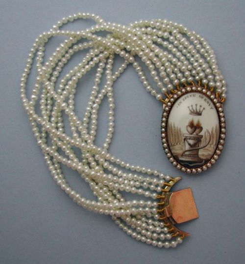 fashionologyextraordinaire:c.1780 - 1790 sentimental bracelet Source: pinterest.com