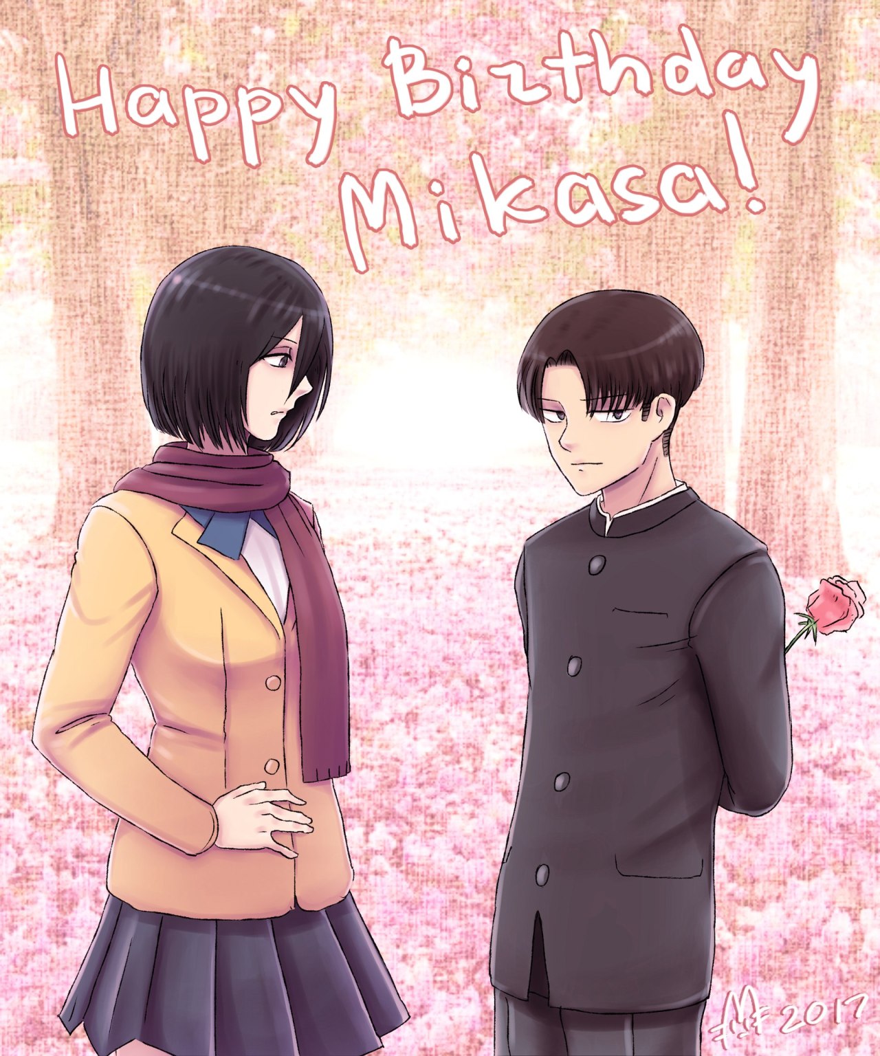 marielshanon: :D yay!I forgot that Mikasa’s birthday will be 10.02…….. and