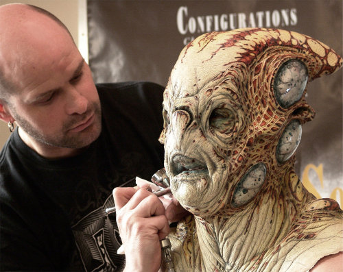#MonsterSuitMonday Actor Doug Tait shared this image of the application of a project by talented art