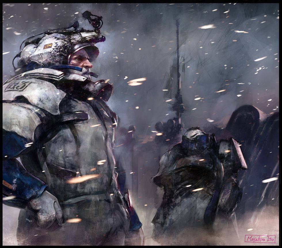 bellatorinmachina:  by Masahiro ItoAcid Buffer Zone