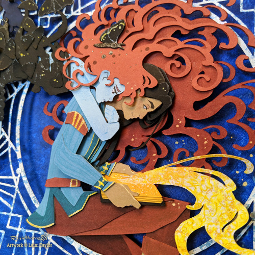 Next up on the papercraft backlog - this one! Inspired by StrangeTheDreamer by Laini Taylor , featur