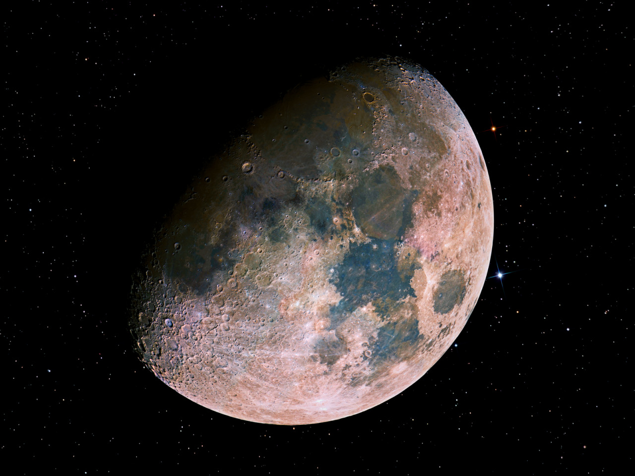  MOON MOSAIC — A gorgeous image of the Moon from Noel Carboni via NASA: “No single