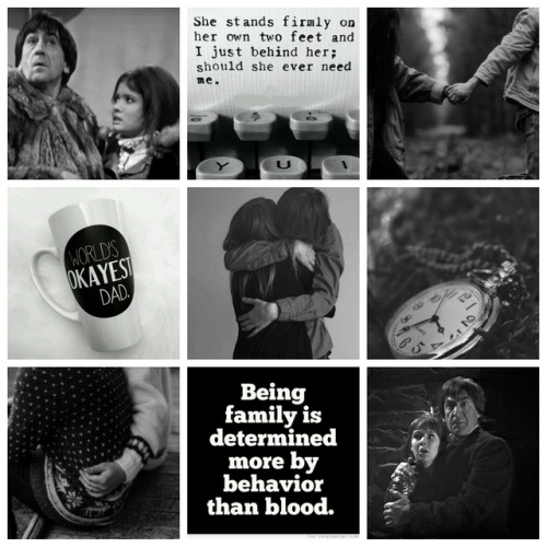 drwhoboards:Doctor Who moodboard: Second Doctor &amp; Victoria Waterfield &amp; Zoe Heriot +