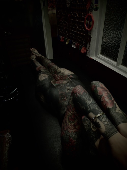 guyletatooer:  New step on Celine  New Layer … Home Shakthi Om  Toulouse , FRANCE 