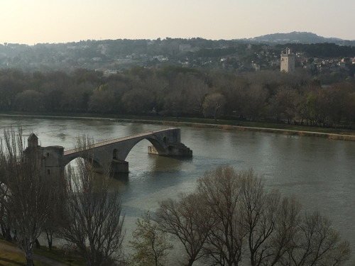 Pont Saint-Benezet, aka Pont d’Avignon. Built in the 1300′s, collapsed in the 1700′s, nobody could b