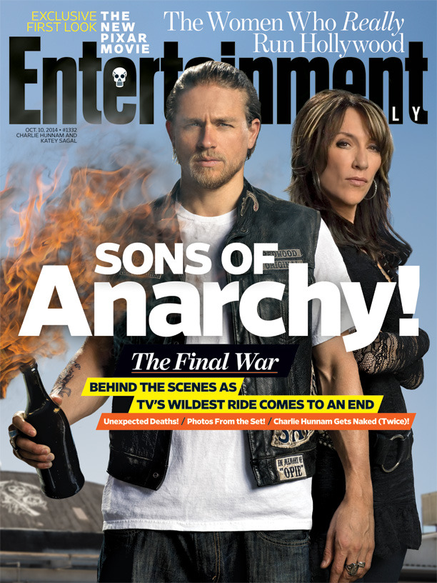 Unexpected deaths! On-set photos! Charlie Hunnam naked!!!
We go behind the scenes of Sons of Anarchy’s final ride.
Photo Credit: Michael Muller for EW