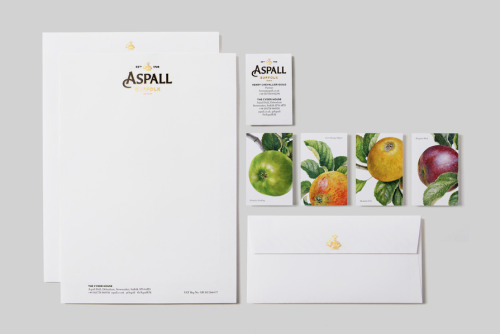 300-years-old cider maker, Aspall introduced a new identity and packaging designed by London-based N