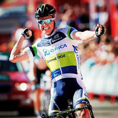vueltagram: Simon Clarke (Orica Greenedge)…Vuelta a España 2012 #cycling #cyclist #bike #simonclarke