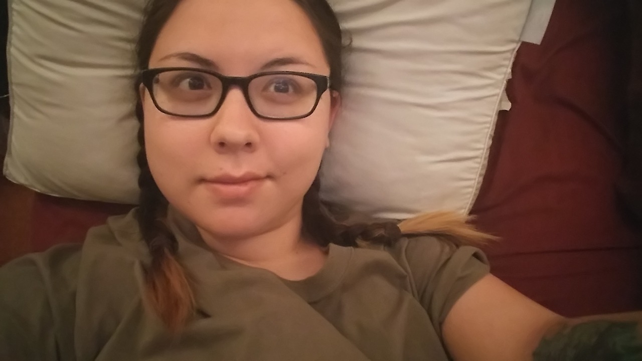 A selfie i just sent to a friend that i don&rsquo;t look terrible in :D