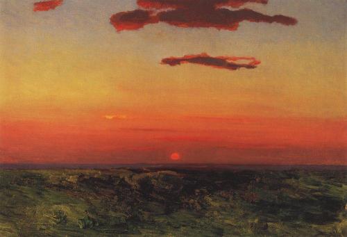 artist-kuindzhi: Sunset, 1908, Arkhip Kuindzhi