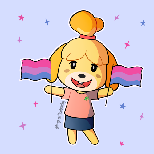 impracticalrocky: isabelle says: happy pride!! ️‍️‍⚧️