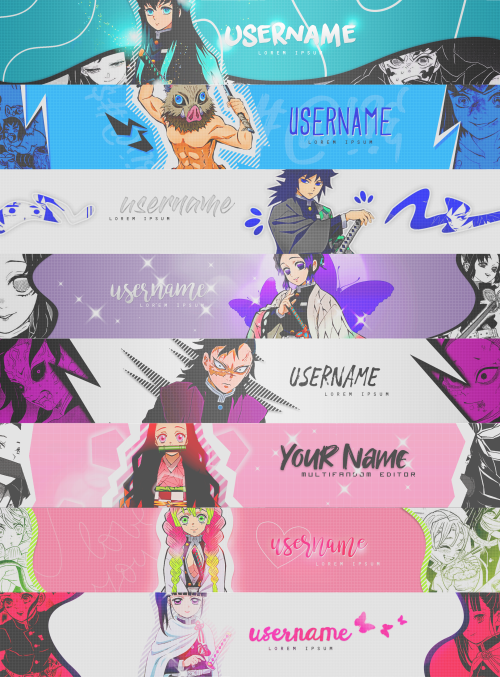 I made all these banners for YT as templates, but now I&rsquo;m looking for who wants to have th