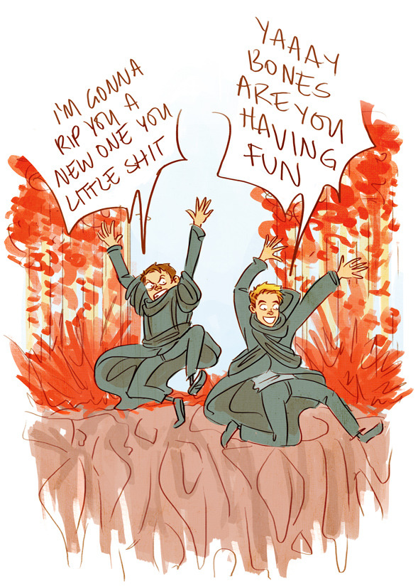 kianspo:  anaeolist:  For acatnamedtardis, who wanted a “Bones and Kirk friendship