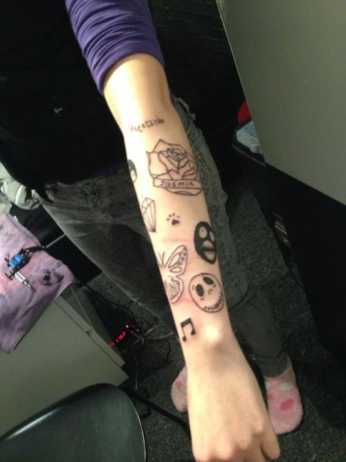 This is one for Awful Mods… A 16 year old girl has tattoo’d this, umm, half sleeve? mon
